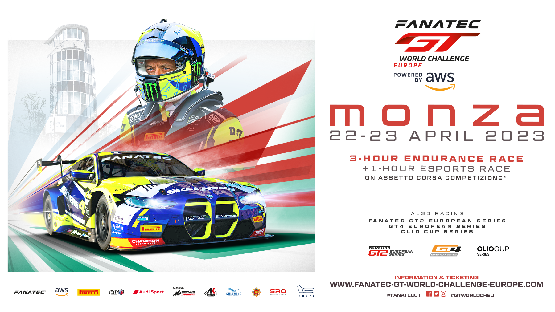 Fanatec GT World Challenge Europe Autodromo Nazionale Monza